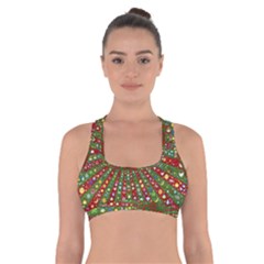 Emoji Hearts Valentine Universe Cross Back Sports Bra by Paksenen