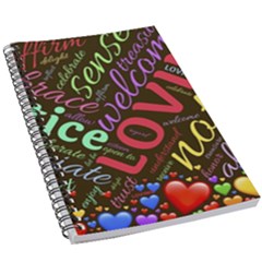 Loving Practice Agape Heart 5 5  X 8 5  Notebook by Paksenen