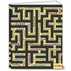 Mindset Stimulus Response Emotion 8  X 10  Softcover Notebook by Paksenen