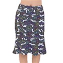 Time Nonlinear Curved Undirected Short Mermaid Skirt View1