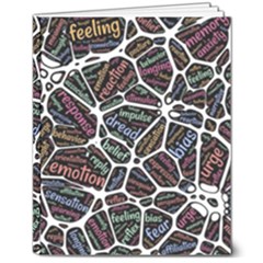 Mental Human Experience Mindset 8  X 10  Softcover Notebook by Paksenen