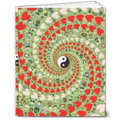 Love Avatars Characters Roles Yin Yang 8  X 10  Softcover Notebook by Paksenen