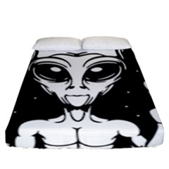 Alien Ufo Fitted Sheet (king Size) by Bedest