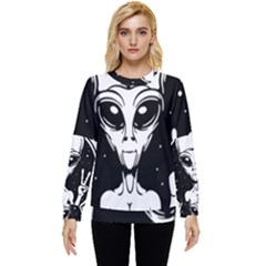 Alien Ufo Hidden Pocket Sweatshirt by Bedest