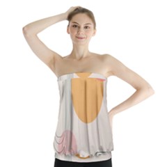Lines Boho Poster Contemporary Strapless Top by Bedest