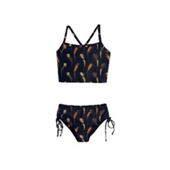 Abstract Art Pattern Warm Colors Girls  Tankini Swimsuit by Ndabl3x