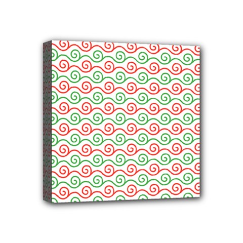 Spiral Geometry Pattern Mini Canvas 4  X 4  (stretched) by Ndabl3x