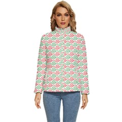 Spiral Geometry Pattern Women s Puffer Bubble Jacket Coat by Ndabl3x