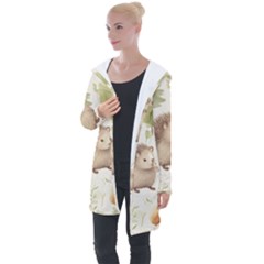 Hedgehog Mushroom Longline Hooded Cardigan by Ndabl3x