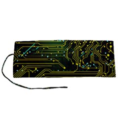 Circuits Circuit Board Yelow Roll Up Canvas Pencil Holder (s) by Ndabl3x