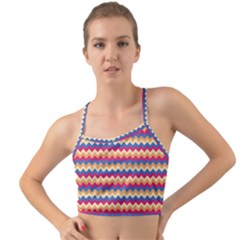 Zigzag Pattern Seamless Zig Zag Background Color Mini Tank Bikini Top by Ket1n9