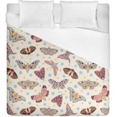Pattern With Butterflies Moths Duvet Cover (king Size) by Ket1n9