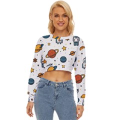 Set Cartoon Symbol Pattern Lightweight Long Sleeve Sweatshirt by Bedest