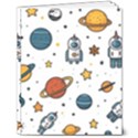 Set Cartoon Symbol Pattern 8  x 10  Hardcover Notebook View1
