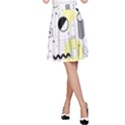 Graphic Design Geometric Background A-Line Skirt View1