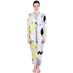 Graphic Design Geometric Background Onepiece Jumpsuit (ladies) by Bedest