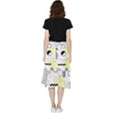 Graphic Design Geometric Background Frill Hi Low Chiffon Skirt View2