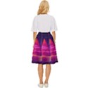 Egyptian Pyramids Night Landscape Cartoon Art Classic Short Skirt View4