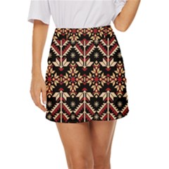 Vector Illustration Of Ukrainian Folk Seamless Pattern Ethnic Ornament Border Element Traditional Mini Front Wrap Skirt by Bedest