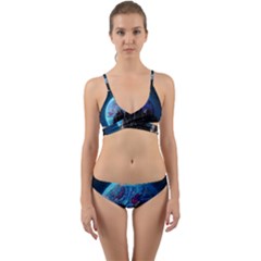 Aesthetic Psychedelic Drawings Art Acid Space Wrap Around Bikini Set by Cendanart