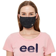 Sky Black Star Night Space Edge Super Dark Universe Cloth Face Mask (adult) by Cendanart