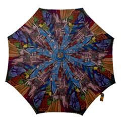 Castle Building Stained Glass Hook Handle Umbrellas (large) by Cendanart