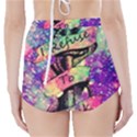 Anchor Purple Space High-Waisted Bikini Bottoms View2