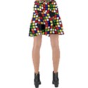 Graphic Pattern Rubiks Cube Wrap Front Skirt View2