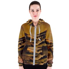Bridge Of Regret Women s Zipper Hoodie by Cendanart