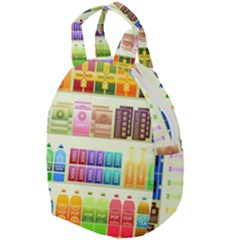 Supermarket Shelf Products Snacks Travel Backpack by Cendanart