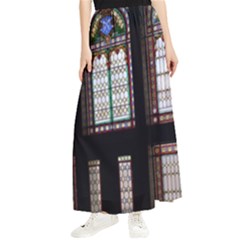 Stained Glass Window Krotoszyn Maxi Chiffon Skirt by Cendanart