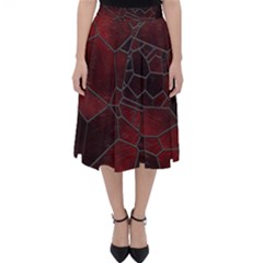 Mosaic Glass Glass Mosaic Colorful Classic Midi Skirt by Cendanart