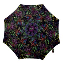 Psychodelic Absract Hook Handle Umbrellas (small) by Bedest