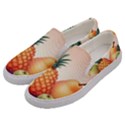 Fruit Pattern Apple Abstract Food Men s Canvas Slip Ons View2