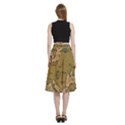 Map Geography Travel Global A-Line Full Circle Midi Skirt With Pocket View4