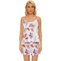 flawer Satin Pajama Short Set View1