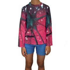 Coronavirus Corona Virus Kids  Long Sleeve Swimwear by Cemarart