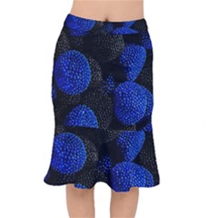 Raspberry One Edge Short Mermaid Skirt by Cemarart