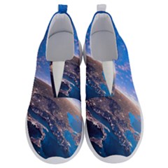 Earth Blue Galaxy Sky Space No Lace Lightweight Shoes by Cemarart