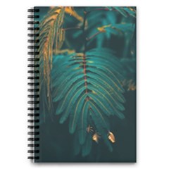 Dark Green Leaves Leaf 5 5  X 8 5  Notebook by Cemarart