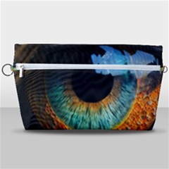 Eye Bird Feathers Vibrant Handbag Organizer by Hannah976