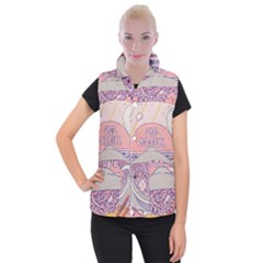 Ramen Kawaii Aesthetic Pink Women s Button Up Vest by Cemarart