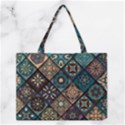 Flower Texture Background Colorful Pattern Medium Tote Bag View1