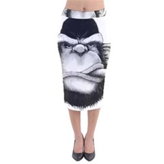 Png Houed Velvet Midi Pencil Skirt by saad11