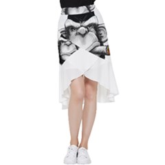Png Houed Frill Hi Low Chiffon Skirt by saad11