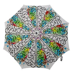 Brain Mind Psychology Idea Drawing Short Overalls Hook Handle Umbrellas (small) by Azkajaya