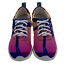 Abstract 3d Art Holiday Island Palm Tree Pink Purple Summer Sunset Water Women Athletic Shoes View1