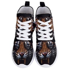 Tiger Angry Nima Face Wild Women s Lightweight High Top Sneakers by Cemarart