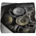 Abstract Style Gears Gold Silver Seat Cushion View1