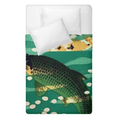 Japanese Koi Fish Duvet Cover Double Side (single Size) by Cemarart